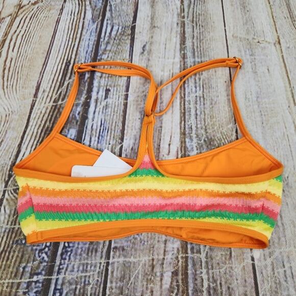 L*Space Pamela Bikini Top in Under the Sun Size XS NWT Racerback Striped - Picture 4 of 6